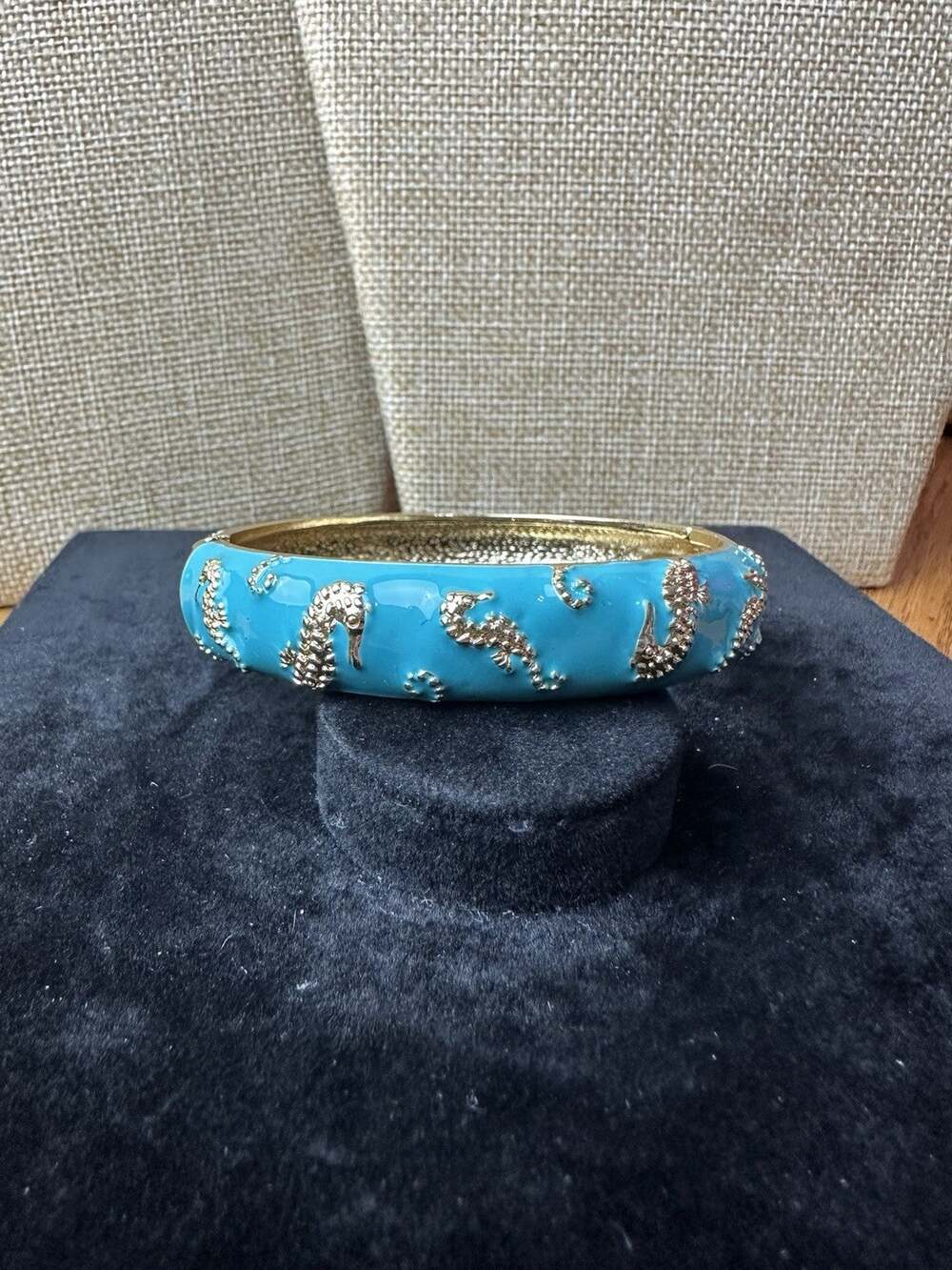Sequin Nordstrom Multicolor Gold Tone Statement Enamel Bangle Bracelet # 293